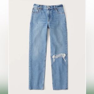 Low rise 90s straight jeans